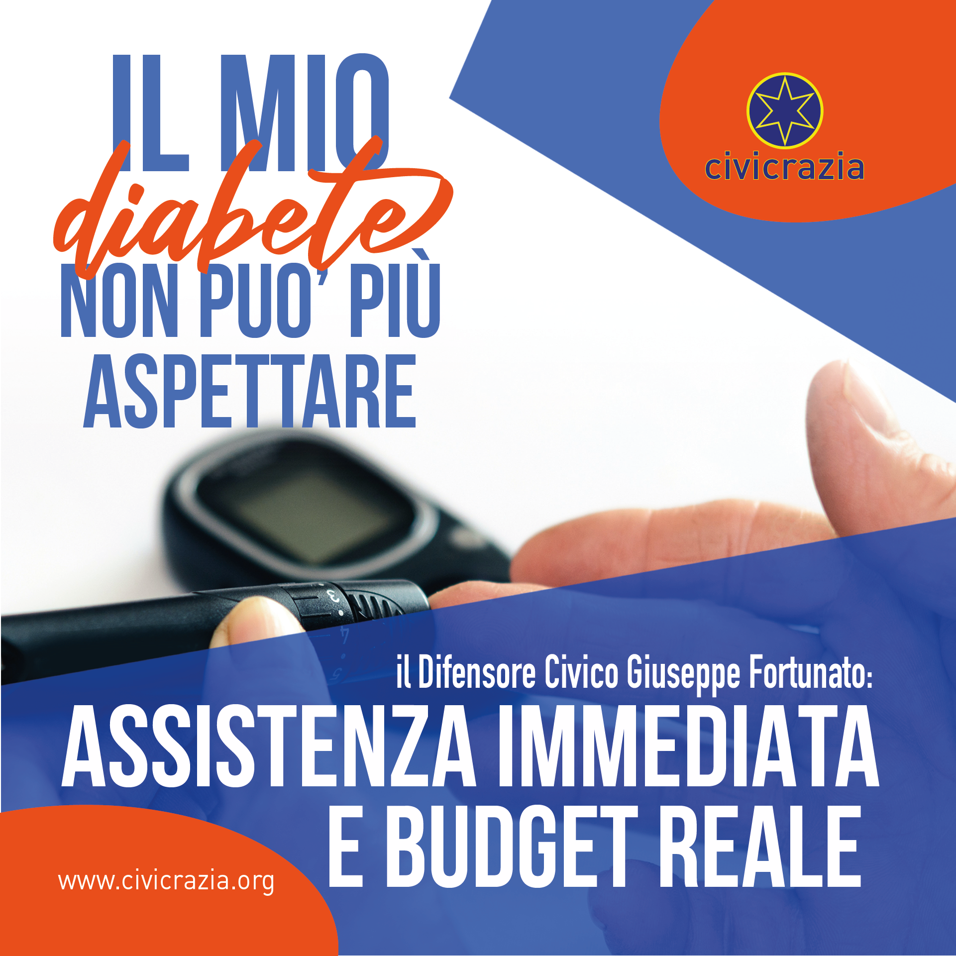 GRAVE CARENZA ASSISTENZIALE PER I DIABETICI: SUBITO TAVOLO E DEFINIZIONE DEL BUDGET